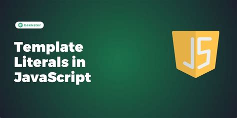 Template Literal Javascript