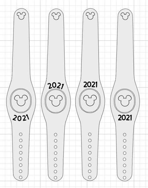 Template Magic Band 2.0 Svg File