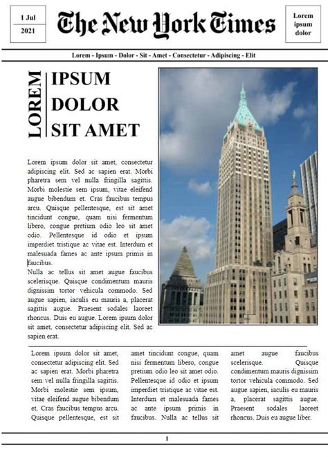 Template New York Times