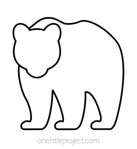 Template Of A Bear