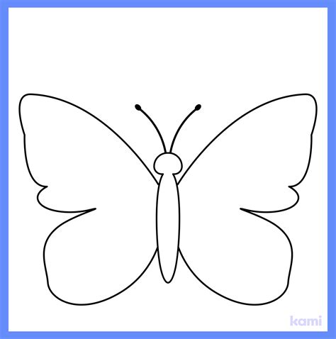 Template Of A Butterfly