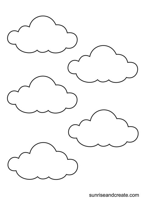 Template Of A Cloud