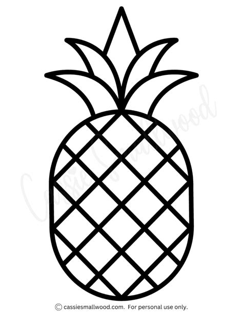 Template Of A Pineapple