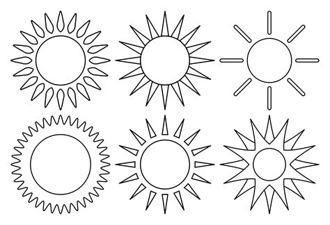 Template Of A Sun