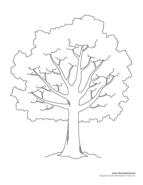 Template Of A Tree
