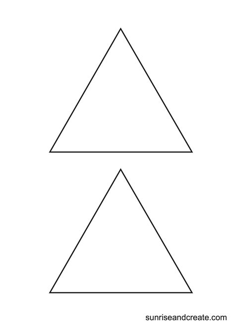 Template Of A Triangle