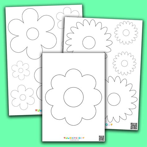 Template Of Flowers