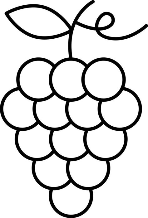 Template Of Grapes