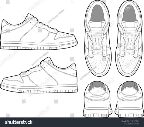 Template Of Shoes