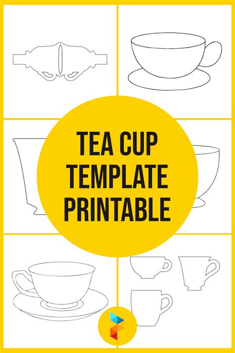 Template Of Tea Cup
