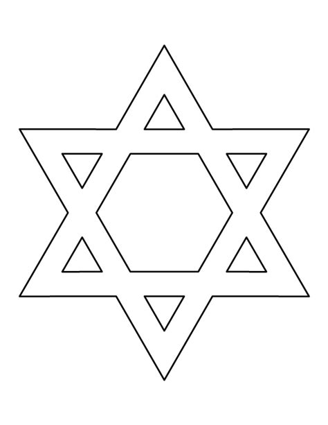 Template Star Of David