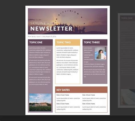 Templates For Newsletters Microsoft Word