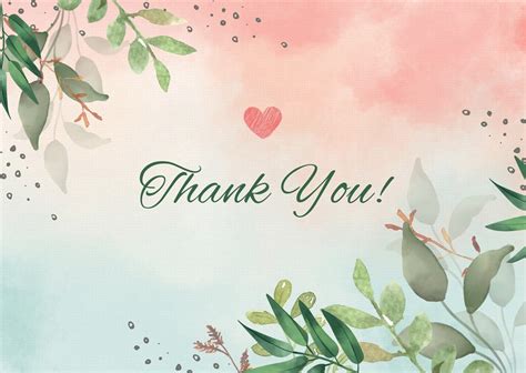 Templates For Thank You Cards