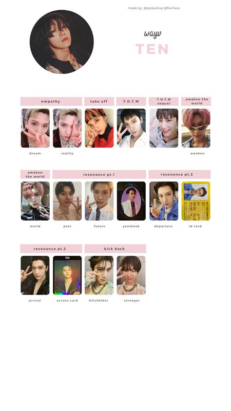 Ten Stunner Photocard Template