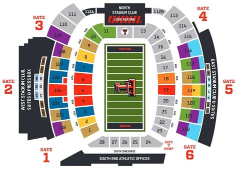 Texas Tech Football Stadium Seating Chart
