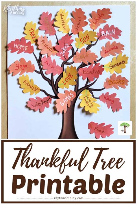 Thankful Tree Printable