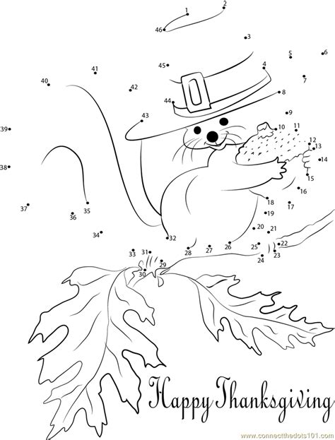 Thanksgiving Dot To Dot Free Printable