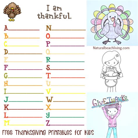 Thanksgiving Free Printable Activities