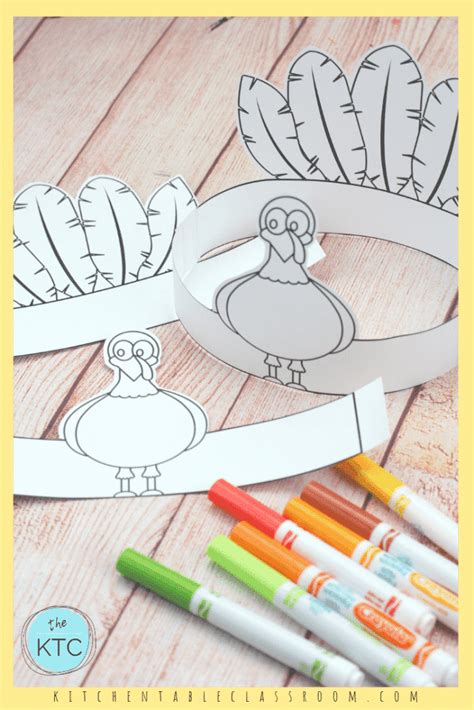 Thanksgiving Turkey Headband Craft Printable