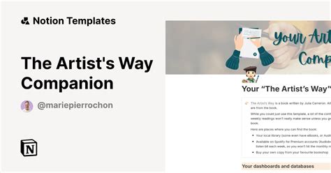 The Artist's Way Notion Template