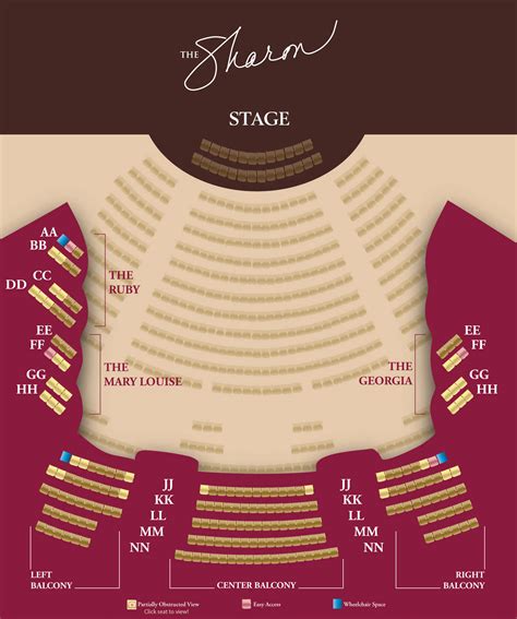 The Sharon Seating Chart