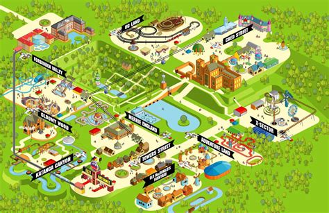 Theme Park Map Template