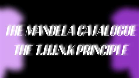 Think Principle Mandela Catalog