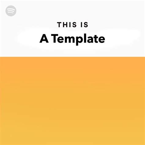 This Is Spotify Template