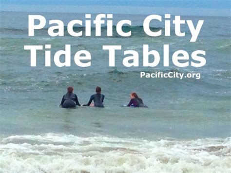 Tide Chart Pacific City