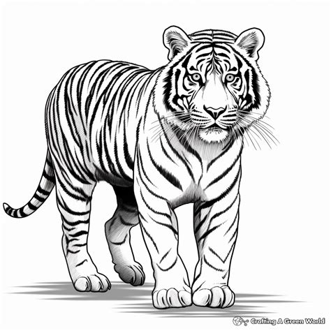 Tiger Drawing Printable