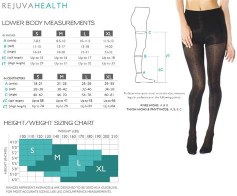 Tights Sizes Chart
