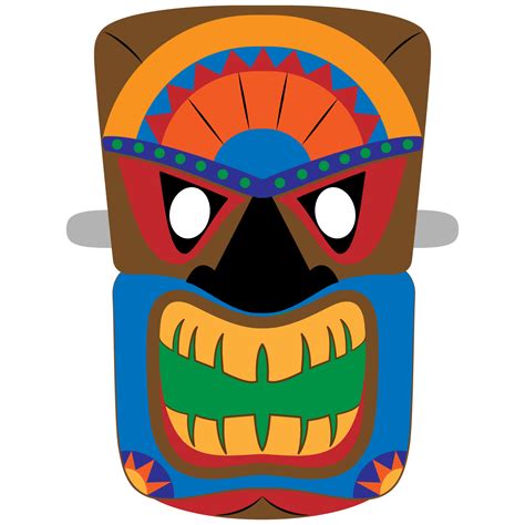 Tiki Face Template