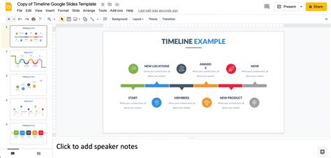 Timeline Google Docs Template