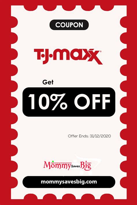 Tj Maxx Coupons In Store Printable