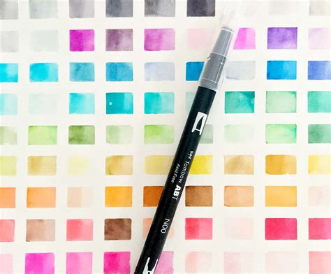 Tombow Dual Brush Color Chart