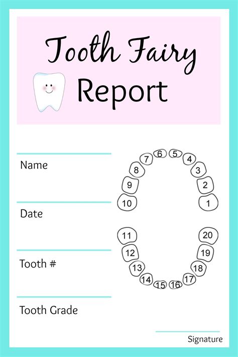 Tooth Fairy Letterhead Printables