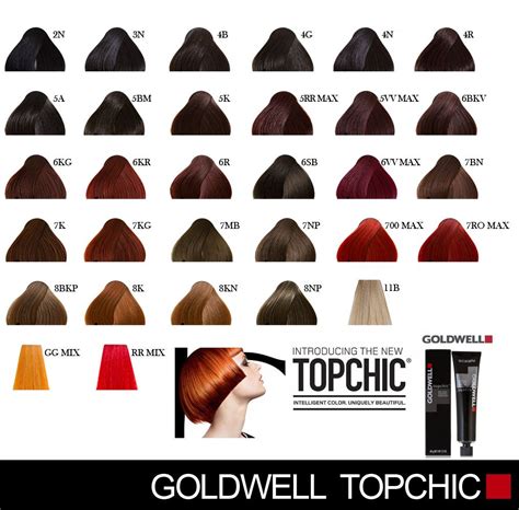 Topchic Goldwell Colour Chart