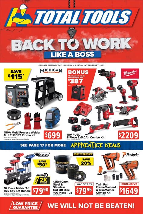 Total Tools Catalogue Back To Work Deals
