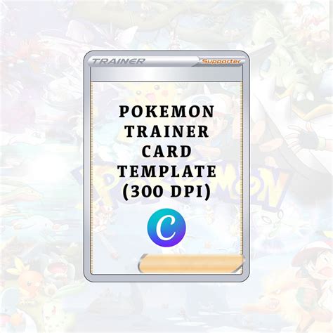 Trainer Card Pokemon Template