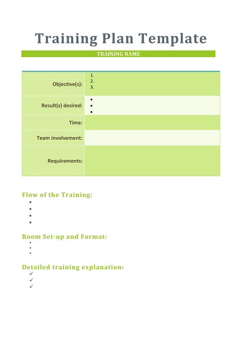 Training Guideline Template