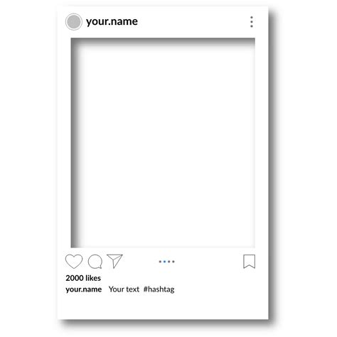 Transparent Instagram Post Template