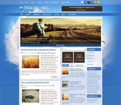 Travel Blog Templates