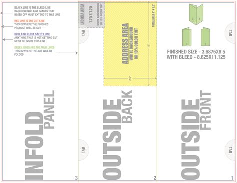 Tri Fold Self Mailer Template