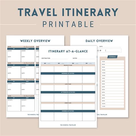 Trip Calendar Template
