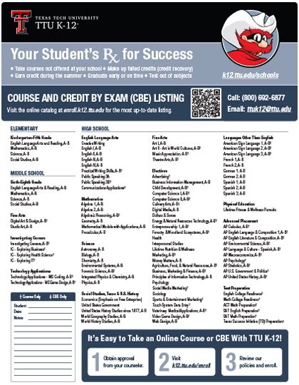 Ttu K 12 Course Catalog