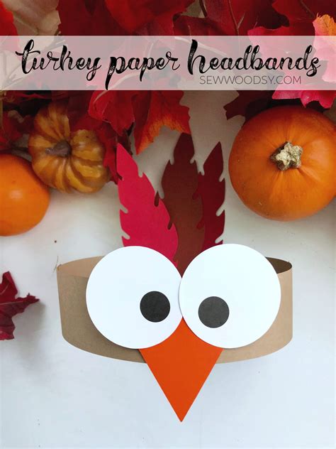 Turkey Headband Craft Template
