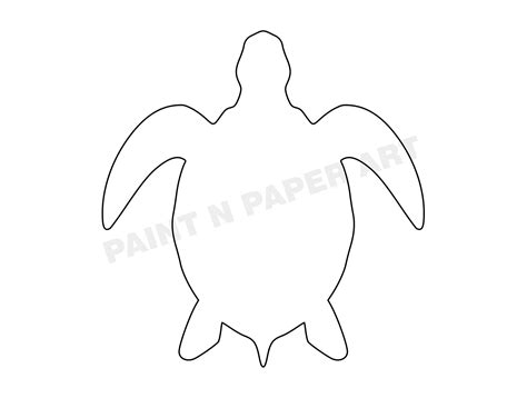 Turtle Outline Printable