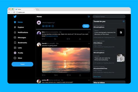 Twitter Dark Mode Template
