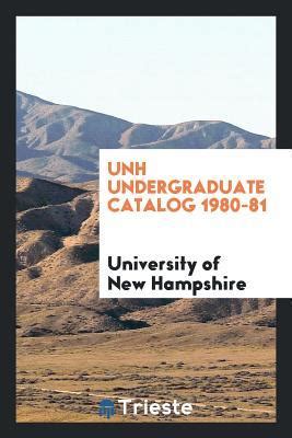 Unh Course Catalogue