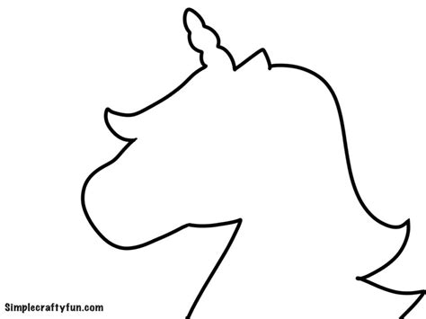Unicorn Head Template
